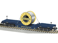 Lionel 6-48579 AMERICAN FLYER LINE GILBERT ELECTRIC DEPRESSED CENTER FLATCAR WITH CABLE REEL S SCALE NEW