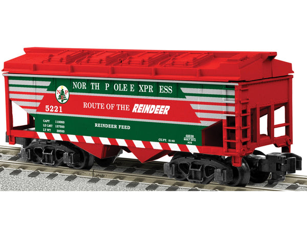 Lionel 6-48638 NORTH POLE EXPRESS HOPPER #5221 S SCALE Like New