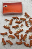Preiser 14409 Cows . Brown HO Scale Used Excellent