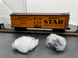 K-Line k742-80351 Armour Star Ham Wood Sided Reefer 16977 O SCALE Like New