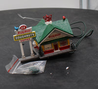 Dept 56 56.55163 Krispy Kreme Doughnut Shop Ornament for Christmas or Display Used Excellent