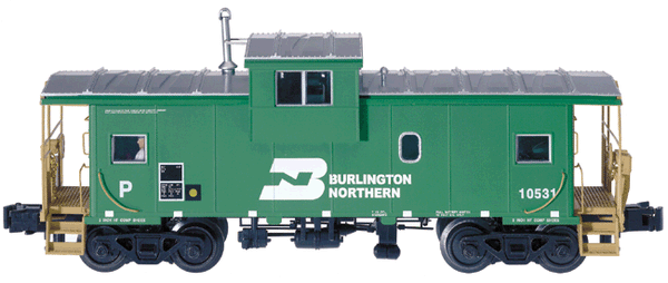 Atlas 6601-2 ATLAS Big O Rolling Stock Extended Vision Caboose Burlington Northern #10531 (3-Rail) O SCALE Like New
