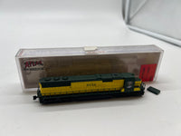 Atlas 49005 CHICAGO & NORTH WESTERN SD60 Locomotive Green/Yellow DCC READY  N Scale Like New