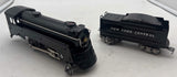 Marx tin Black steam locomotive New York central O SCALE Used Excellent No Box as is