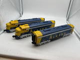MTH 30-20393-1, 30-20393-3 Alaska E-8 AA Diesel Engine Set w/Proto-Sound 3.0 Road #2401 #2402 and B-Unit Cab #1508 (Set) O Scale NEW