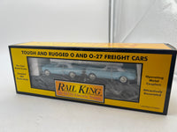 MTH Railking 30-7617 Auto Transport w/Mustangs Flat Car O SCALE NEW