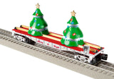 Lionel 2328270 Christmas Tree Flatcar (snow) O SCALE Like New