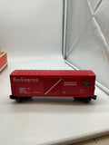 Lionel 6-36210 HI-CUBE BOXCARS - BURLINGTON O SCALE Like New