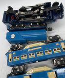 MTH 263e Tinplate Blue Comet Locomotive w/ NYC tender and 4 Cars (as is) O Scale Used Damaged Box as is final sale