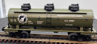 MTH Railking 30-7364 Army 3-Dome Tank Car - Army O SCALE NEW