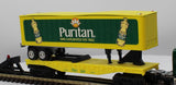 K-Line K-22050 Puritan Trailer and Flat Car Withv Tractor O SCALE Used