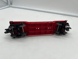 Lionel 6-26893 North Pole Central Christmas flat car w handcar O SCALE Used  Broken piece As is