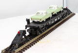 MTH 30-7613 MTH w/T-Birds Auto Transport Flat Car RailKing O Scale Like New