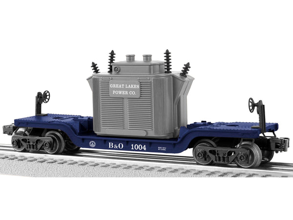 Lionel 6-81004 B&O DEPRESSED CENTER FLATCAR WITH TRANSFORMER #1004 O SCALE NEW
