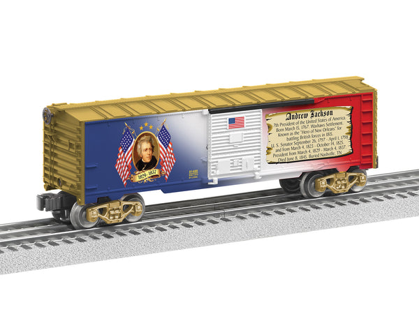 Lionel 6-81488 ANDREW JACKSON BOXCAR O SCALE Like New