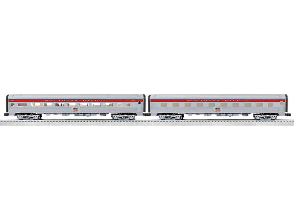 Lionel 6-81975 Southern Pacific 18" Aluminum Passenger Car 2-Pack (Sleeper/Coach)  O SCALE NEW