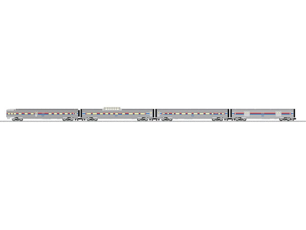 Lionel 6-82590 Amtrak 21" Passenger Car 4-Pack O SCALE NEW