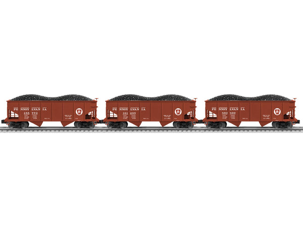 Lionel 6-82611 PENNSYLVANIA SCALE GLA 50-TON TWIN HOPPER 3-PACK O SCALE NEW