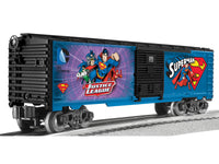 Lionel 6-82684 SUPERMAN/GREEN LANTERN JUSTICE LEAGUE BOXCAR 2-PACK O SCALE NEW