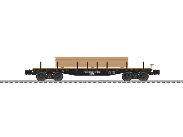 Lionel 6-82853 PICKERING LUMBER 40' FLAT W/ LUMBER LOAD O SCALE NEW