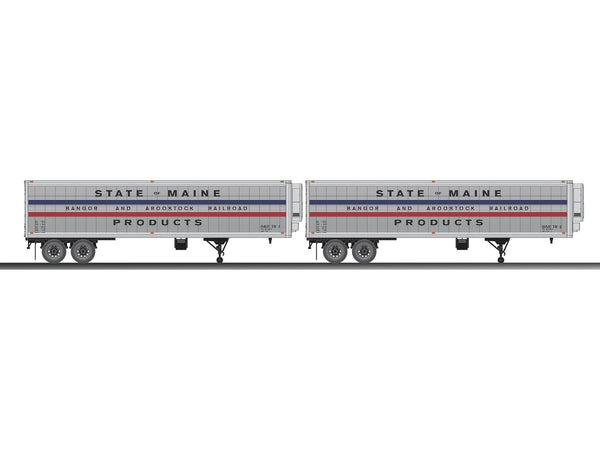 Lionel 6-83580 BAR STATE OF MAINE 40' TRAILER 2-PACKS O SCALE NEW