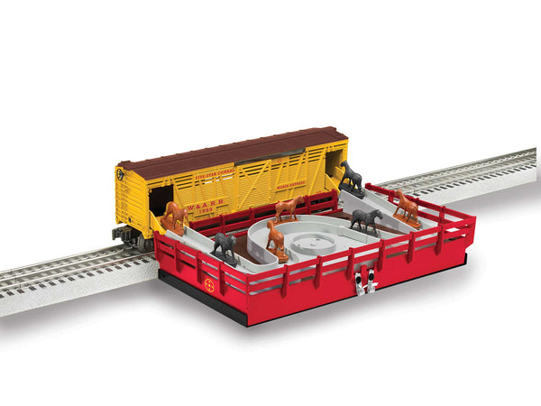 Lionel 6-83752 PLUG-EXPAND-PLAY WESTERN & ATLANTIC HORSE CAR AND CORRAL O SCALE NEW