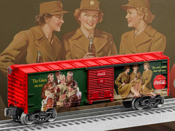 Lionel 6-83775 COCA-COLA HERITAGE MILITARY BOXCAR #1 O SCALE NEW