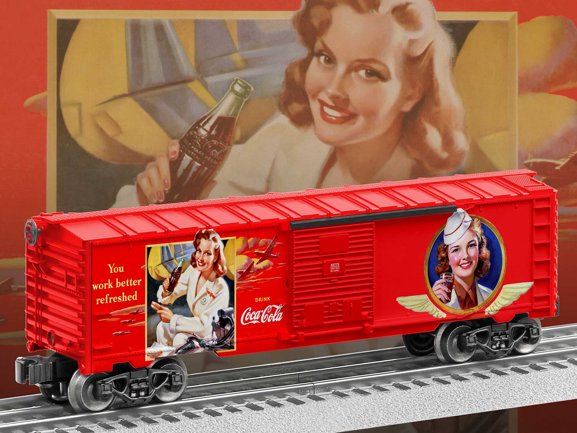 N Scale Handmade Billboards – Wendy's & Coca-Cola (2 Pieces)