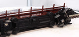 MTH 30-7648 WESTERN MARYLAND Log Dump Car RailKing O Scale Like New