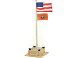 Lionel 6-84307 Illuminated Conventional Flagpole O SCALE Like New