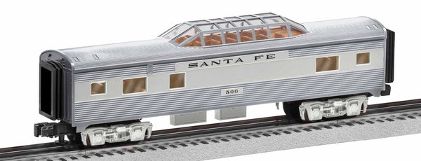 Lionel 6-84725 Santa Fe Add-On Vista Dome Car O SCALE NEW