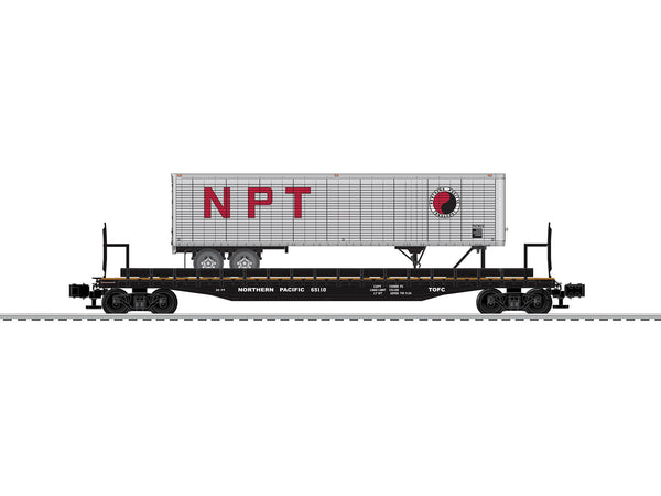 Lionel 6-84870 NORTHERN PACIFIC PS-4 #65110 W/ 40' TRAILER O SCALE Like New