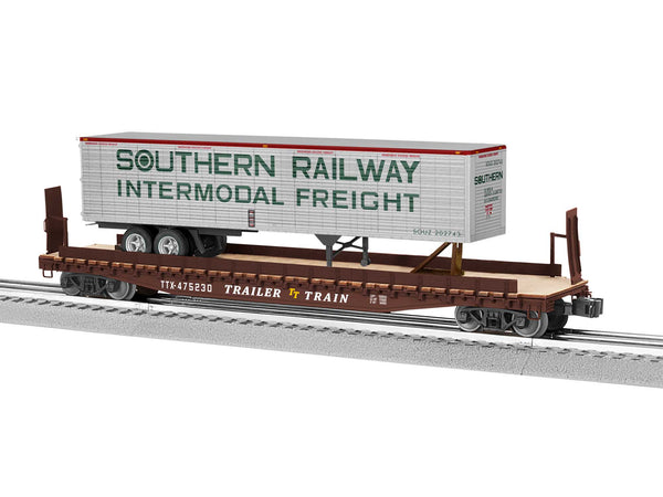 Lionel 6-84875 TRAILER TRAIN/SOUTHERN PS-4 475230 W/ 40' INTERMODAL TRAILER O SCALE NEW