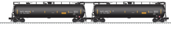 Lionel 6-85114 GATX TANKTRAIN 2 PACK (BLACK) #48677/48636 O SCALE NEW