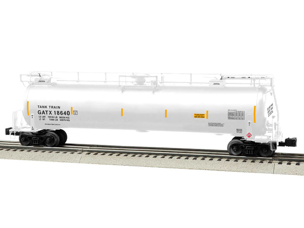 Lionel 6-85132 GATX TankTrain Intermediate Car #18640 (white) NEW