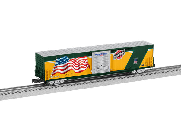 Lionel 6-85402 CHICAGO NORTH WESTERN HERITAGE LED FLAG BOXCAR #1995 O SCALE NEW