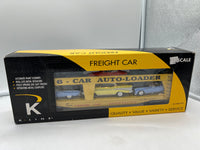 K-Line k694-2111 Union Pacific Scale Evans Auto Loader w/6 diecast Autos O SCALE Like New