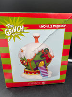 Dept 56 #803393 The Grinch "Who-Ville Music Shop" Building Like New