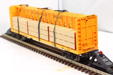 Lionel 6-16397 MILWAUKEE ROAD I Beam Flatcar  w/ lumber load Mainline #16397 O Scale Used