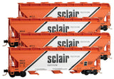 Micro-Trains 99300114 Sclair Four Car Runner Pack Covered Hoppers N SCALE Like New