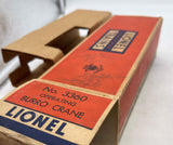 Lionel Postwar 3360 Lionel Lines Burro Crane # O SCALE Used Excellent Damaged Box