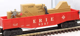 Lionel 6-9307 ERIE Animated Cop & Hobo Gondola #9307 O Scale Used