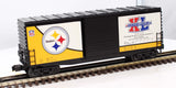 MTH Railking 30-74362 NFL Pittsburgh Steelers Super Bowl O SCALE Like New