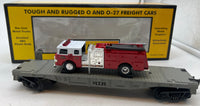 MTH RailKing 30-7629 MTH Transportation Company Flat Car w/ Fore Truck O SCALE Used Excellent