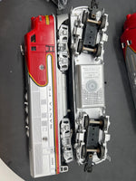 Lionel 6-11711 Santa Fe F-3 ABA diesel locomotive set with RS #8100 O SCALE Like New
