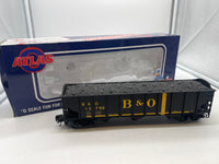 Atlas 910-2 BALTIMORE & OHIO B&O AAR 70 Ton 3-Bay Open Hopper TRAINMAN O Scale Like New