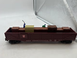 K-Line k707-1891 PENNSYLVANIA PRR  COP & ROBBER OPERATING / ANIMATED FLAT CAR O SCALE Used Excellent