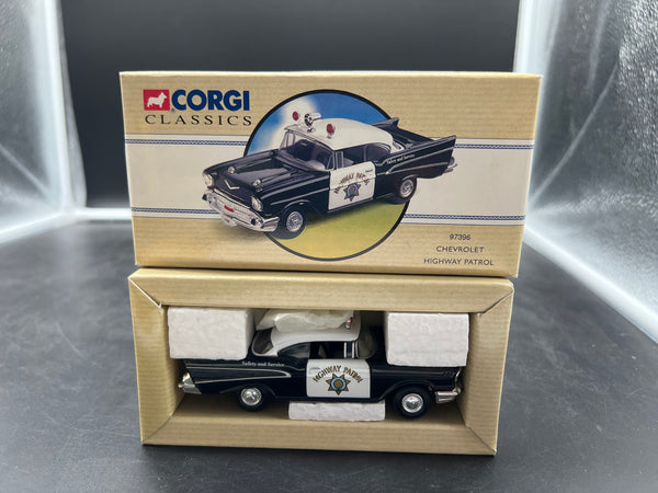 Corgi classics 97396  Chevrolet highway patrol car sedan DIE CAST POLICE CAR O SCALE NEW