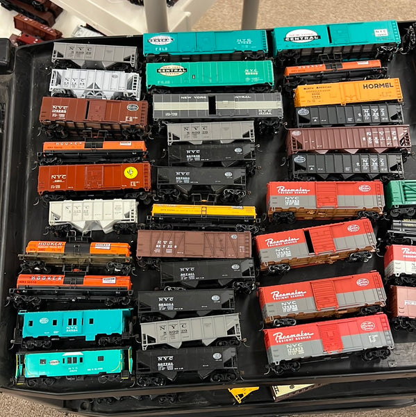 HO Scale Bargain Pack NYC Freight Cars-- 3 to 4 Random Freight Cars with Kadee Couplers