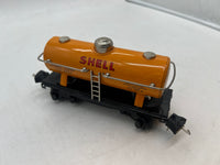 MTH Tinplate 11-70038 SHELL TANK CAR 2654 O SCALE Used Excellent No Box